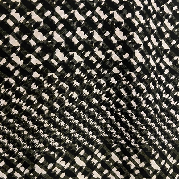 Who What Wear Womens Blouse Top Medium Black Green Houndstooth Business Casual - Picture 10 of 12